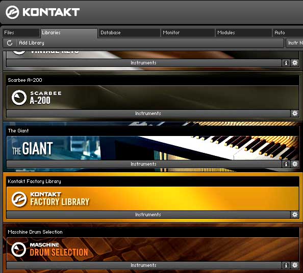 kontakt libraries